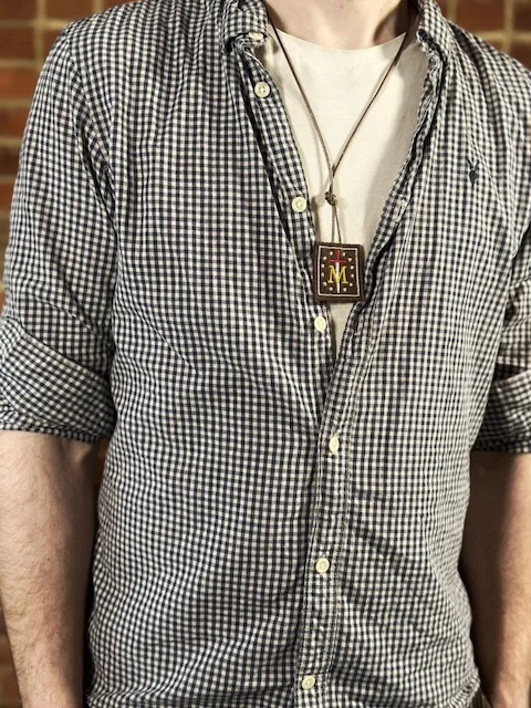 Premium Handcrafted Brown Scapular for Men – Stella Maris - Made in England - Image 8