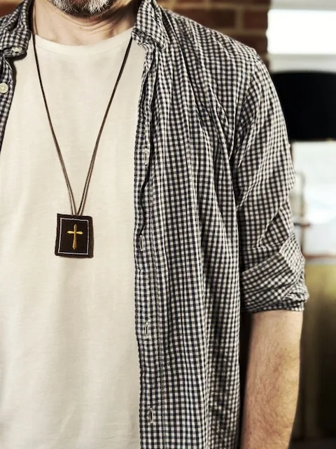 Premium Handcrafted Brown Scapular for Men – Stella Maris - Made in England - Image 10