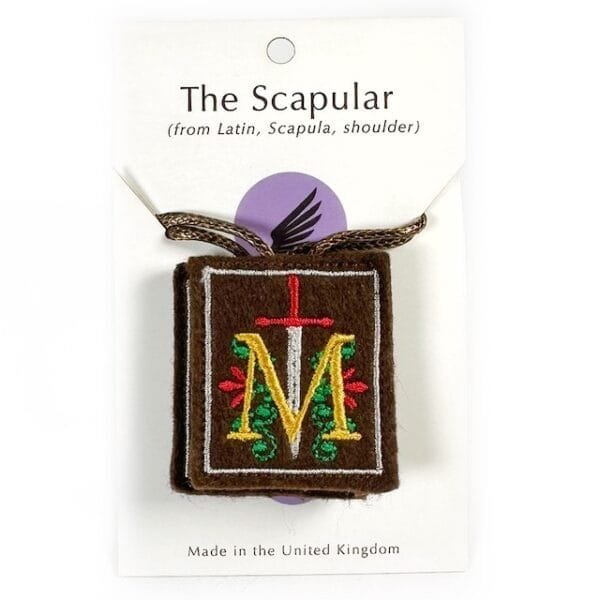 Crusader Shield Brown Scapular