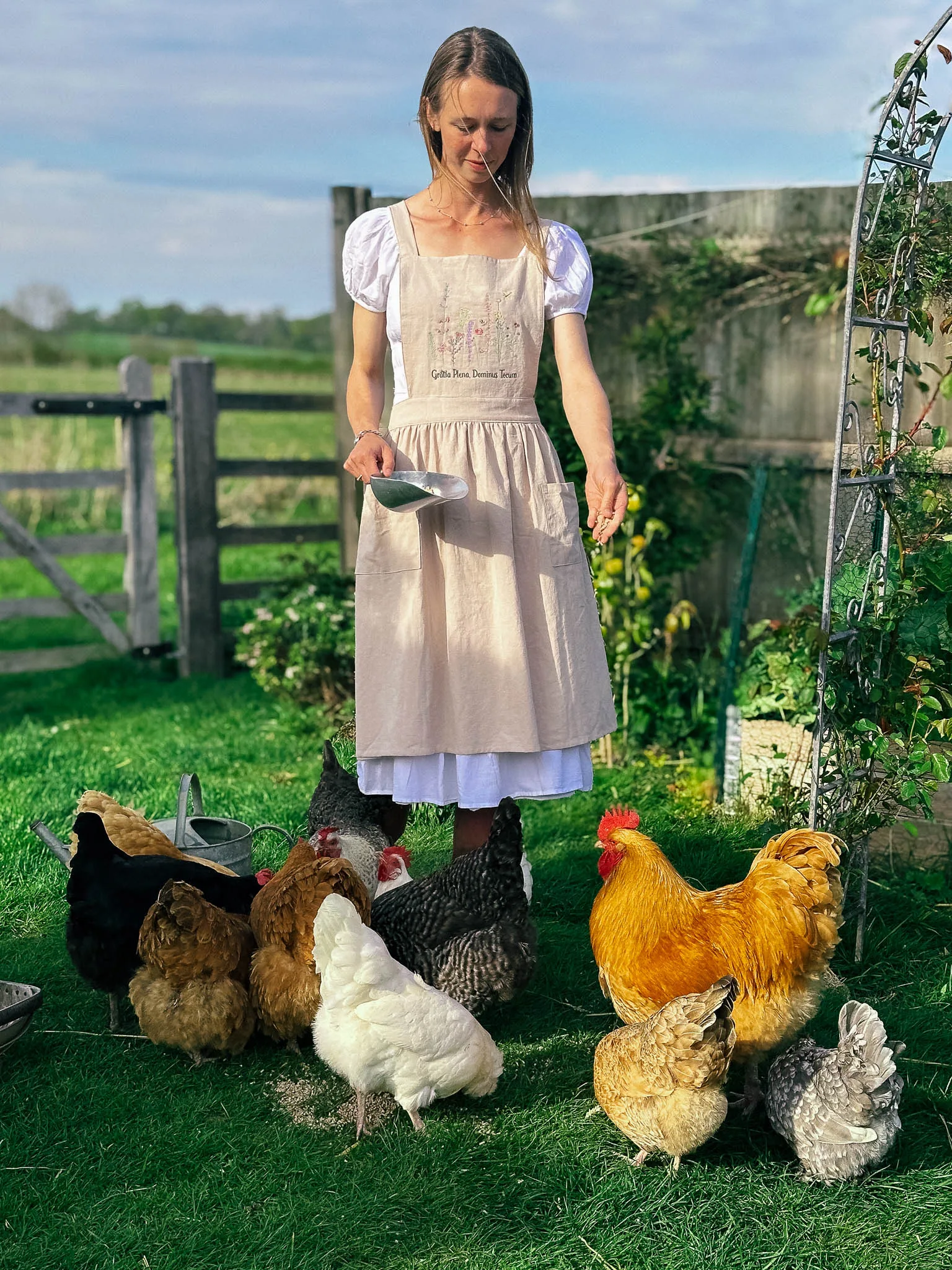 Full of Grace – Embroidered Linen Apron Dress - Image 7