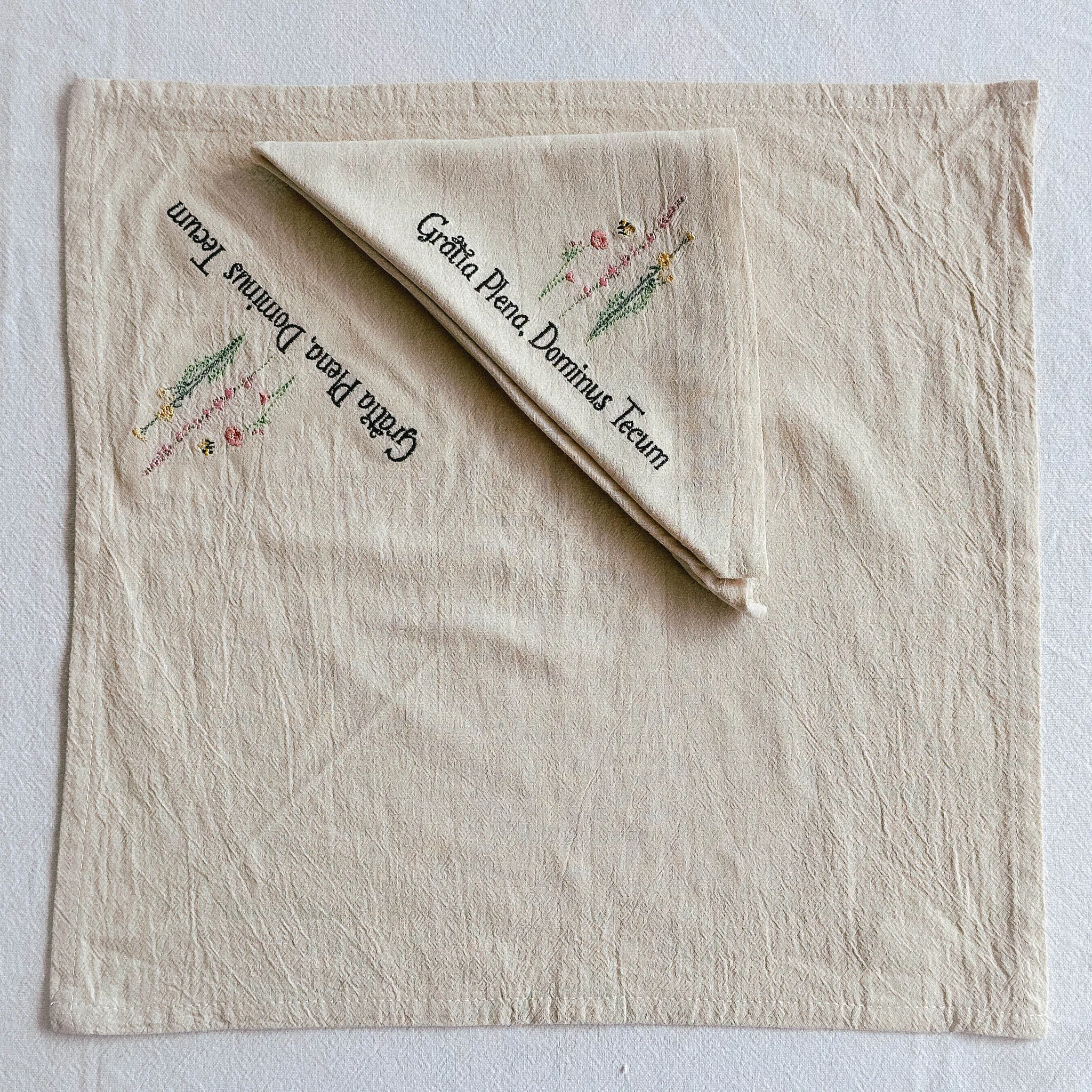 Full of Grace Embroidered Linen Napkins - Image 6