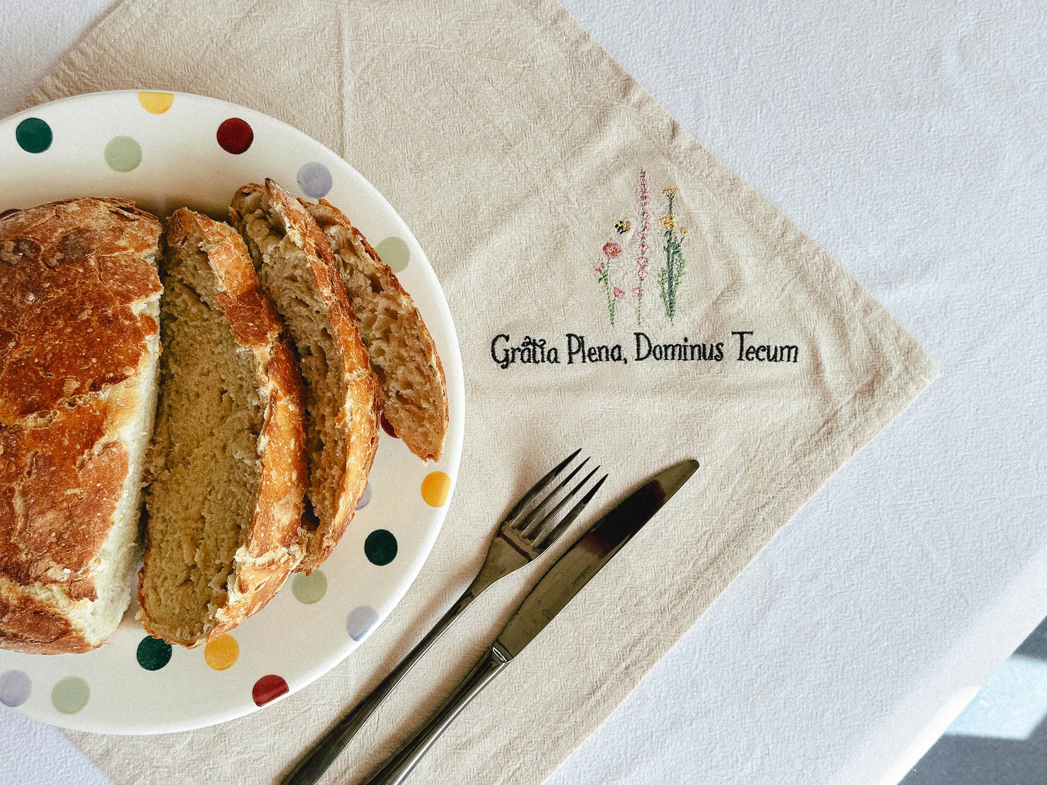 Full of Grace Embroidered Linen Napkins - Image 11
