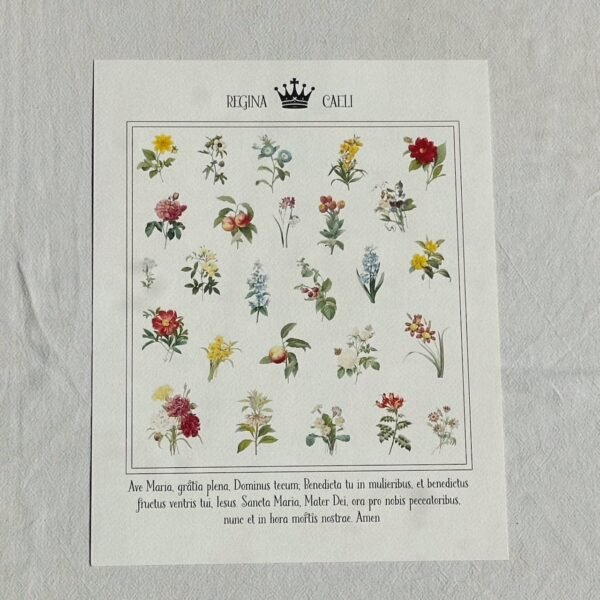 Ave Maria Regina Caeli Poster