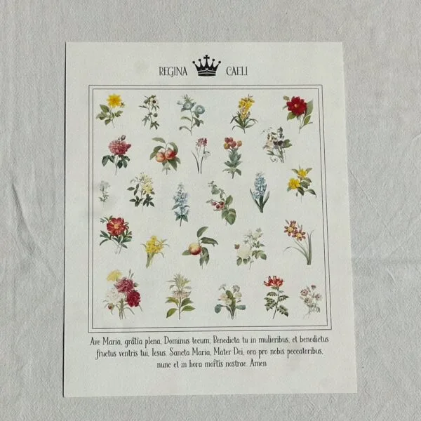 Ave Maria Regina Caeli Poster