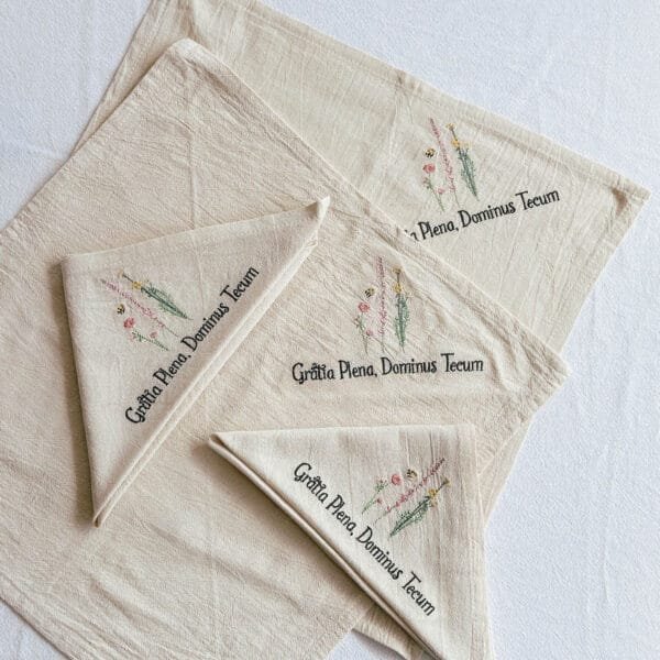 Alternative view of Full of Grace Embroidered Linen Napkins