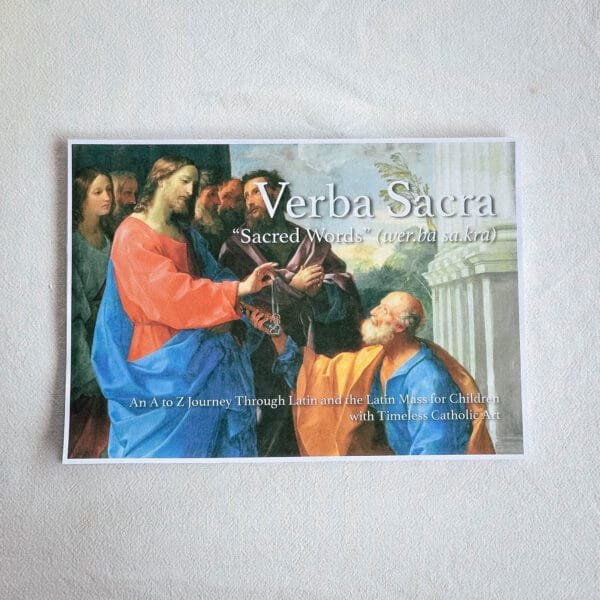 Alternative view of Verba Sacra: An A to Z journey through Latin and the Latin Mass for Children (Digital Download)