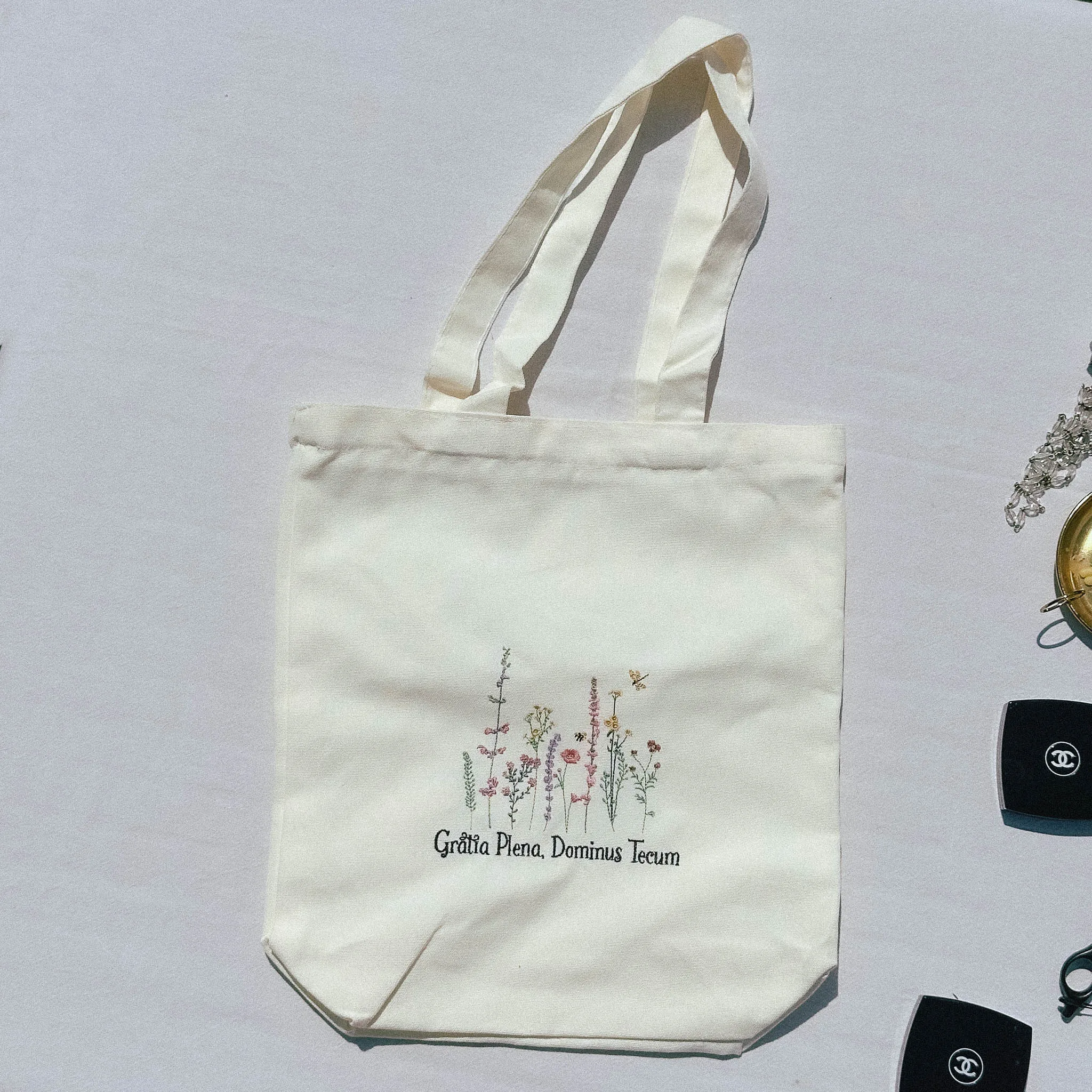 Full of Grace - Embroidered Tote Bag - Image 4