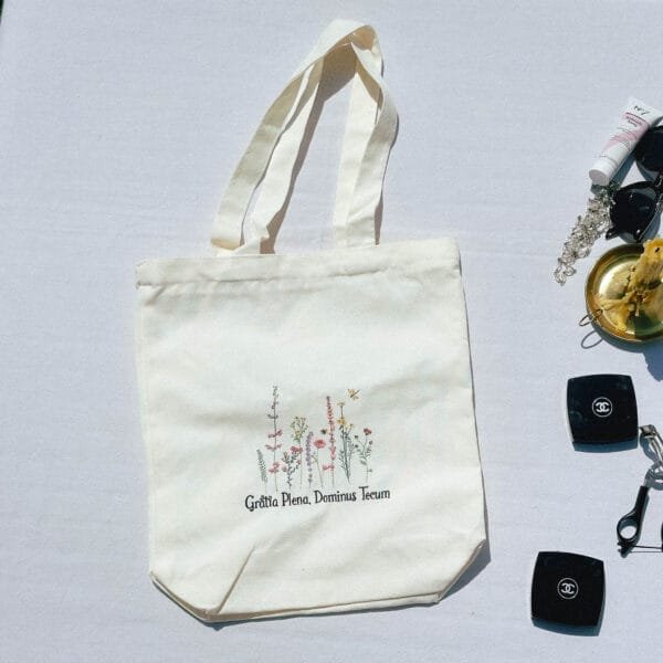 Alternative view of Full of Grace - Embroidered Tote Bag
