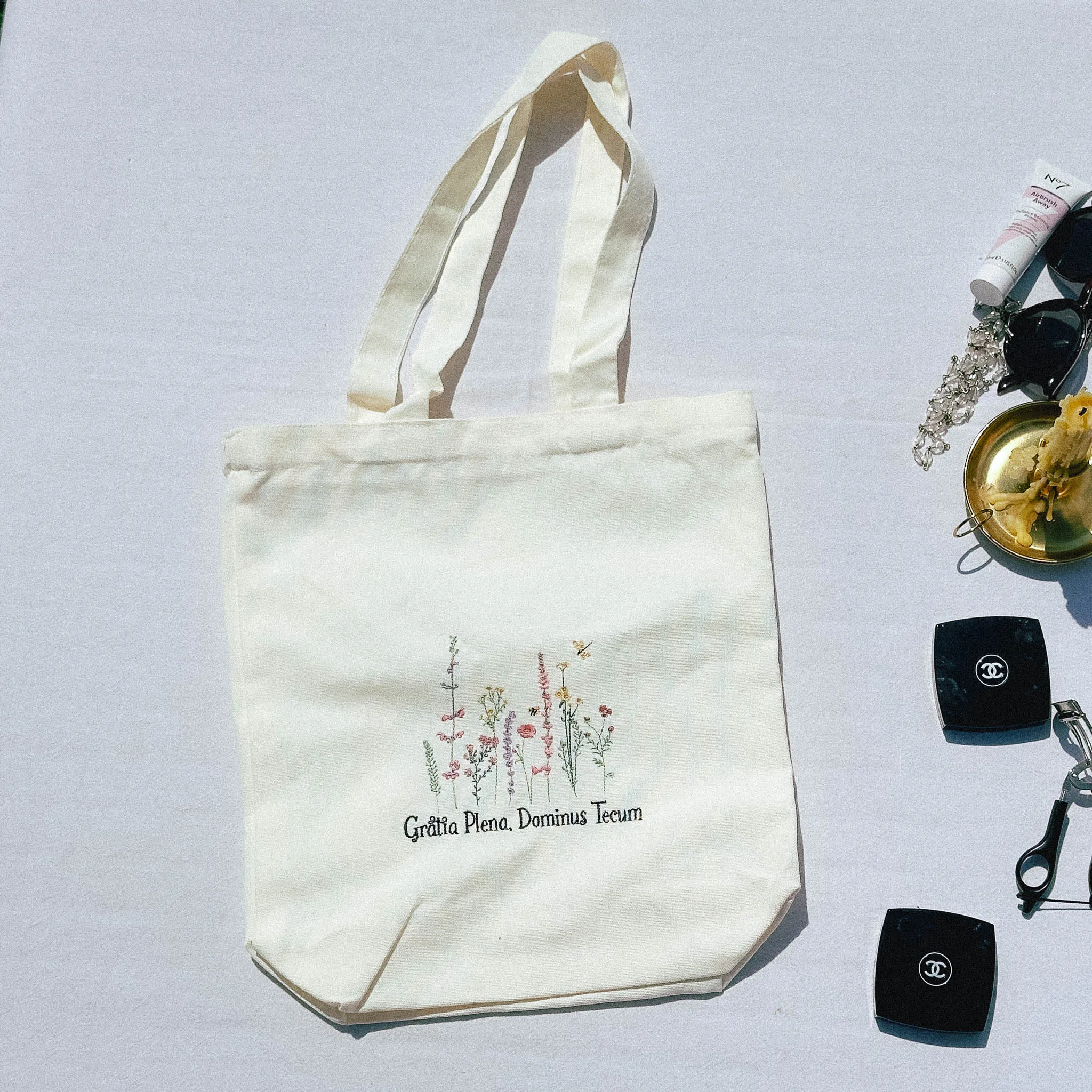 Full of Grace - Embroidered Tote Bag - Image 2