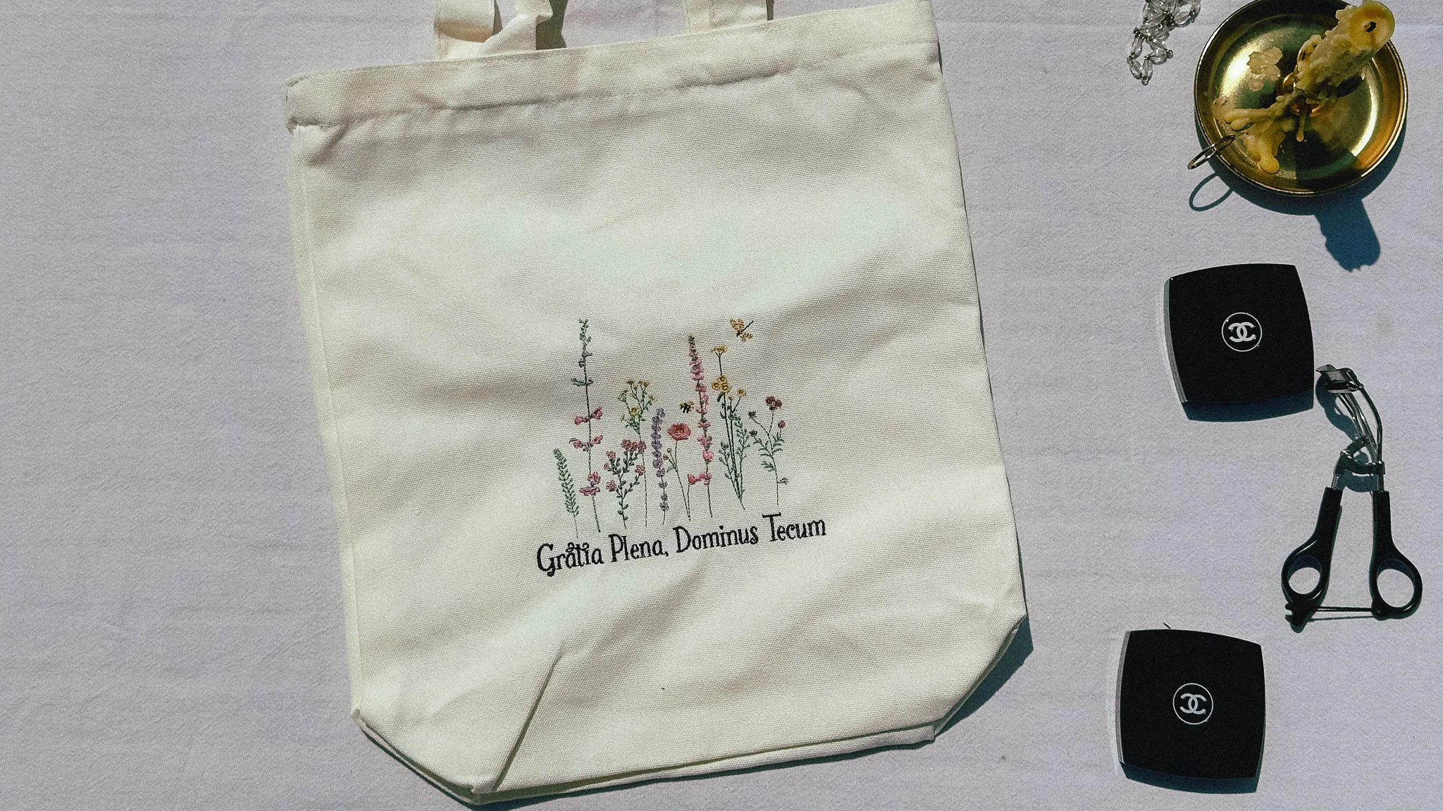 Full of Grace - Embroidered Tote Bag - Image 6