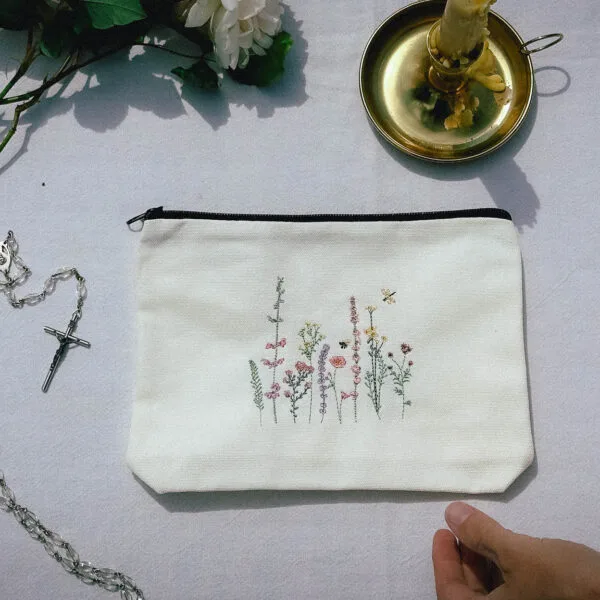 Alternative view of Full of Grace - Embroidered Mini Pouch Bag