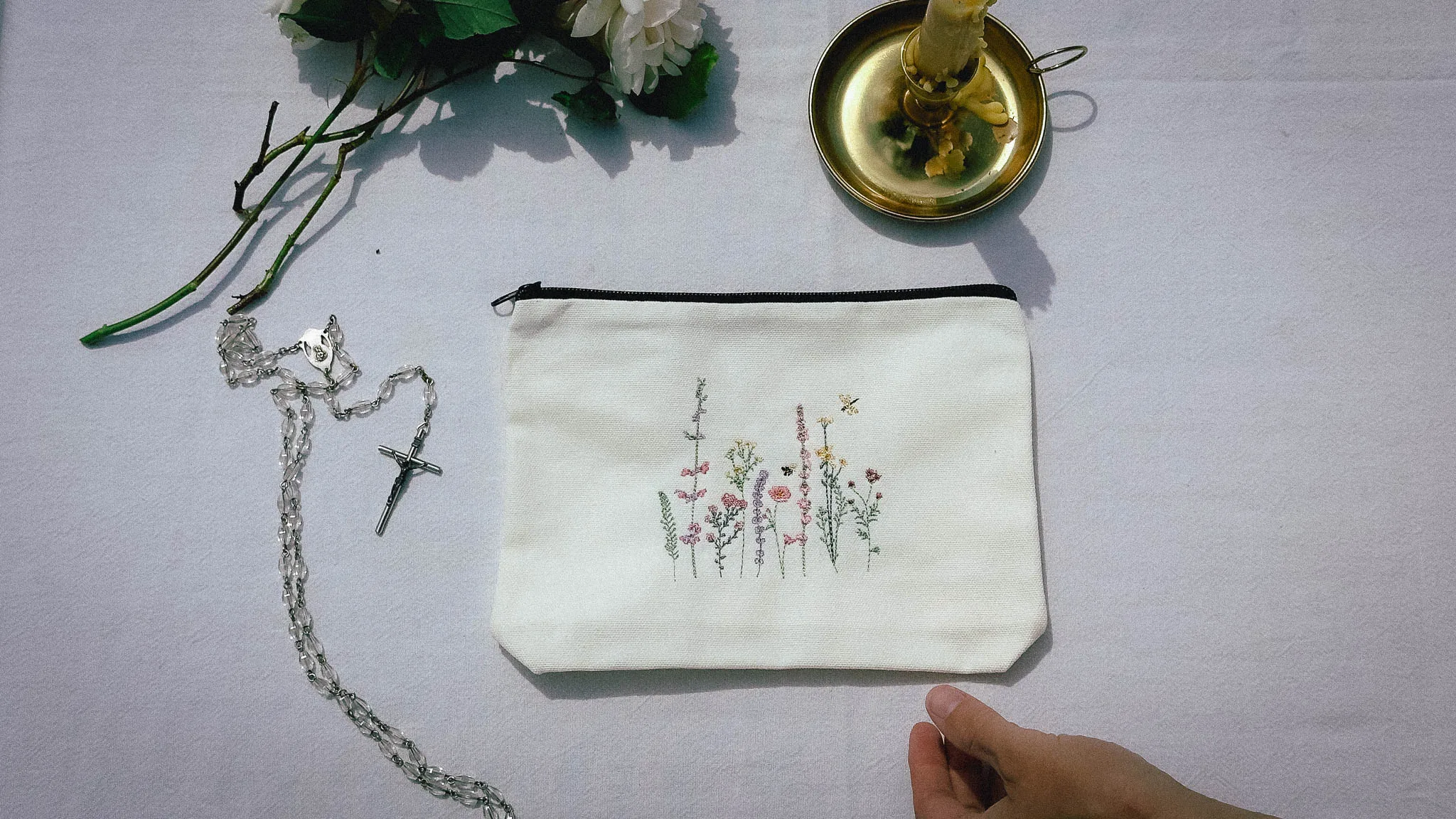 Full of Grace - Embroidered Mini Pouch Bag - Image 2