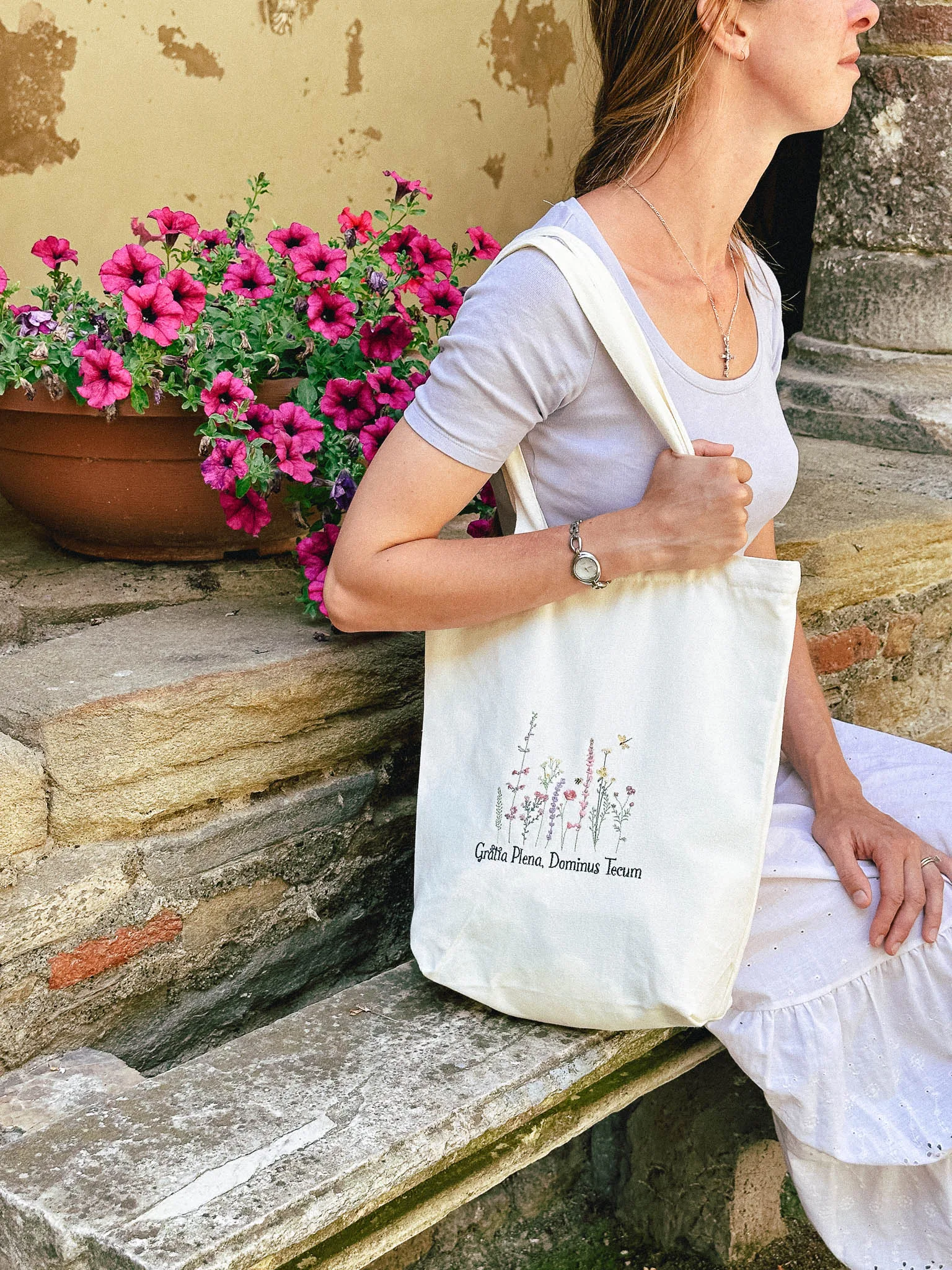 Full of Grace - Embroidered Tote Bag - Image 7