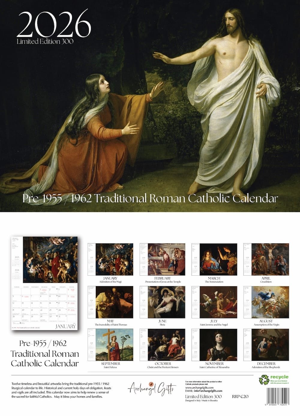 2026 Catholic Traditional Liturgical Calendar - Limited Edition - Image 5